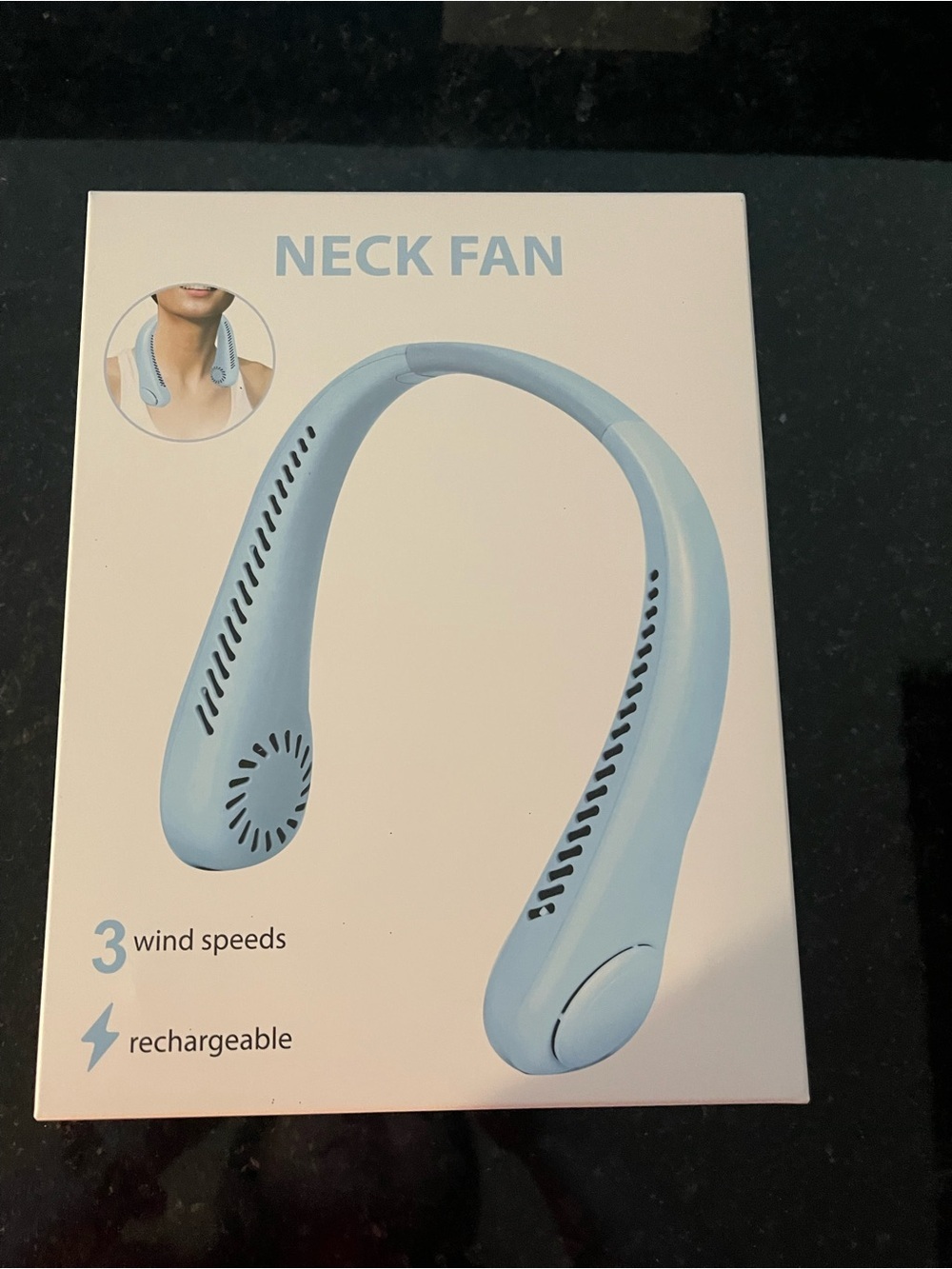 IJOY Trendy Rechargeable Wearable Hands-Free Neck-Fan